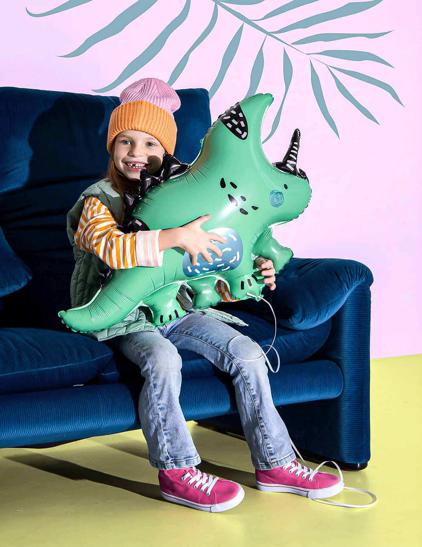 Globo de aluminio Dino 76 x 44 cm