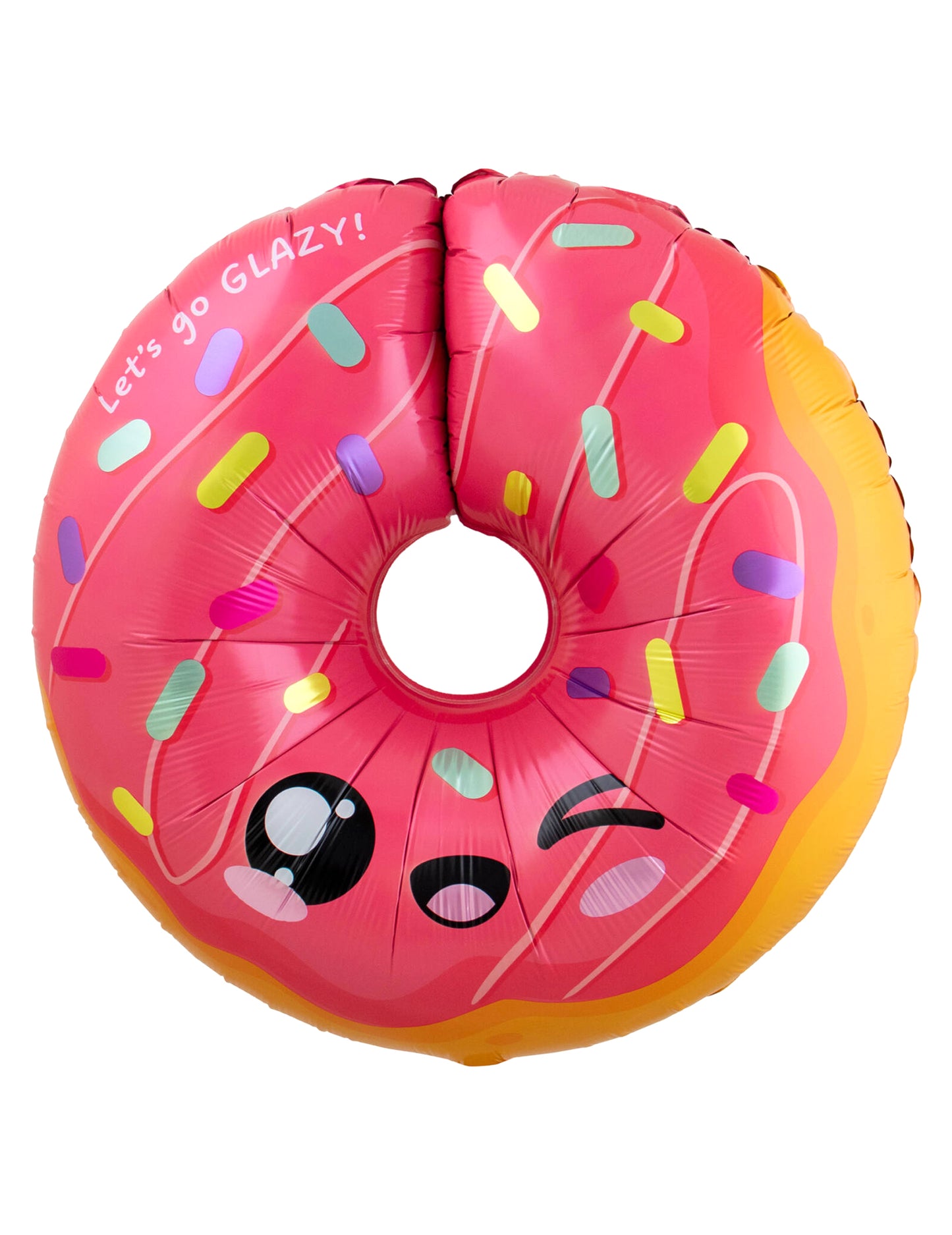 Globo de aluminio Donut kawaii 60 x 59 cm
