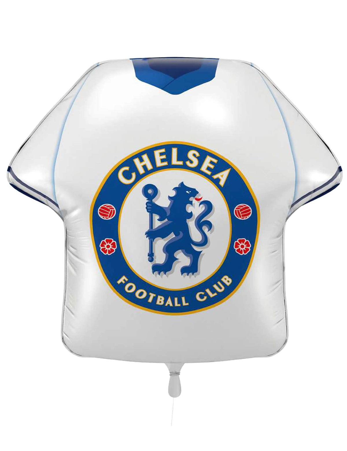 Globo de aluminio en forma de camiseta del Chelsea Football Club 52 x 51 cm