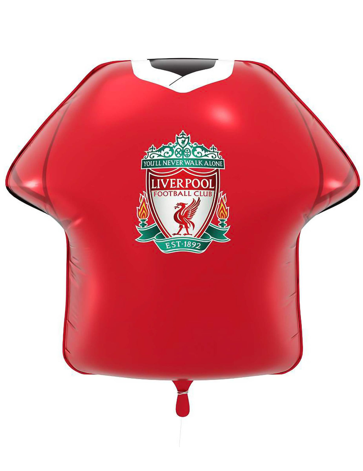 Globo de aluminio con forma de camiseta del Liverpool Football Club 52 x 51 cm