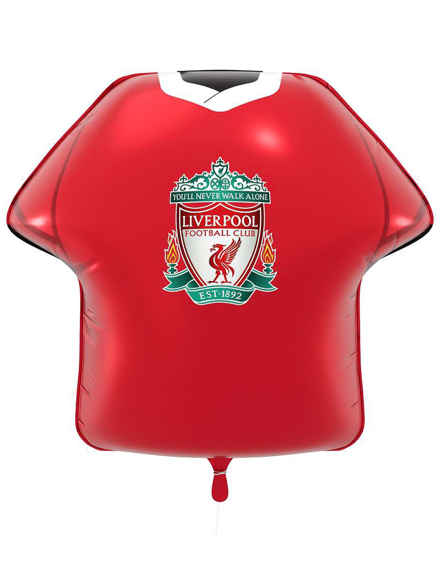 Globo de aluminio con forma de camiseta del Liverpool Football Club 52 x 51 cm