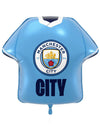 Globo de aluminio en forma de camiseta del Manchester City Football Club 52 x 51 cm