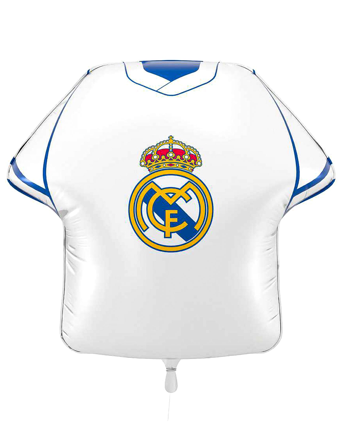 Globo de aluminio con forma de camiseta Real Madrid CF