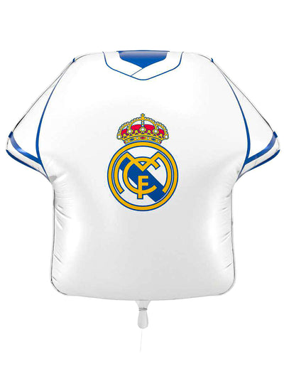 Globo de aluminio con forma de camiseta Real Madrid CF