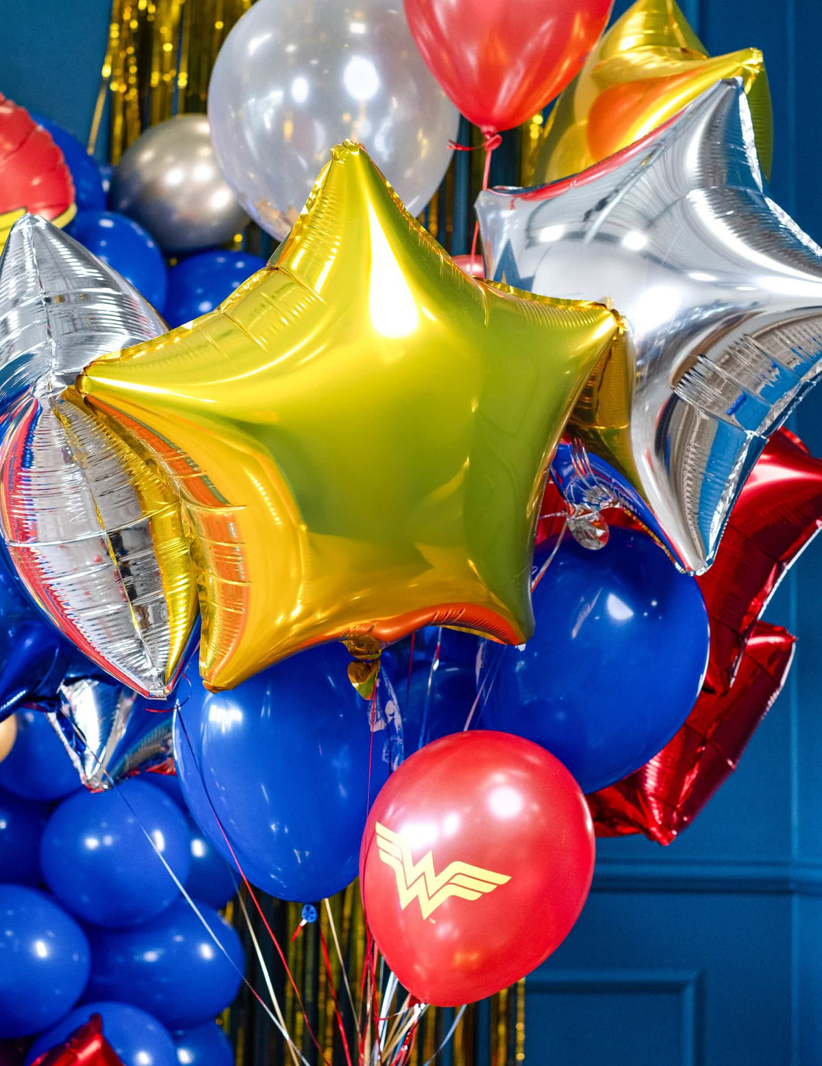 Globo de aluminio estrella para fiesta dorada