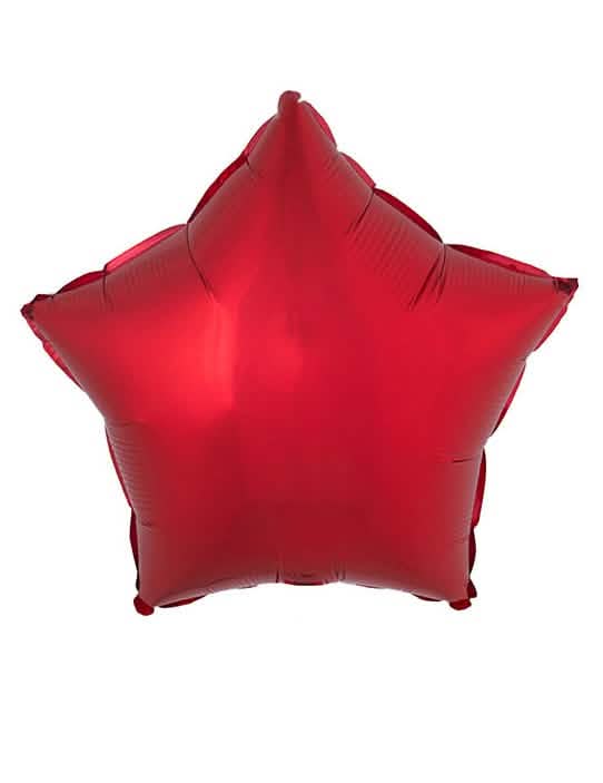 globo de aluminio estrella para fiesta rojo