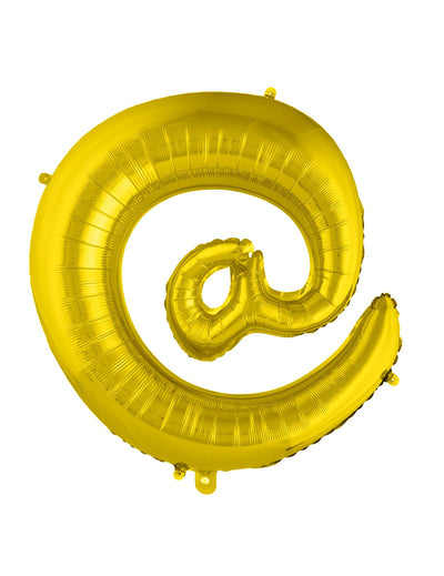 Ballon aluminium géant symbole @ doré