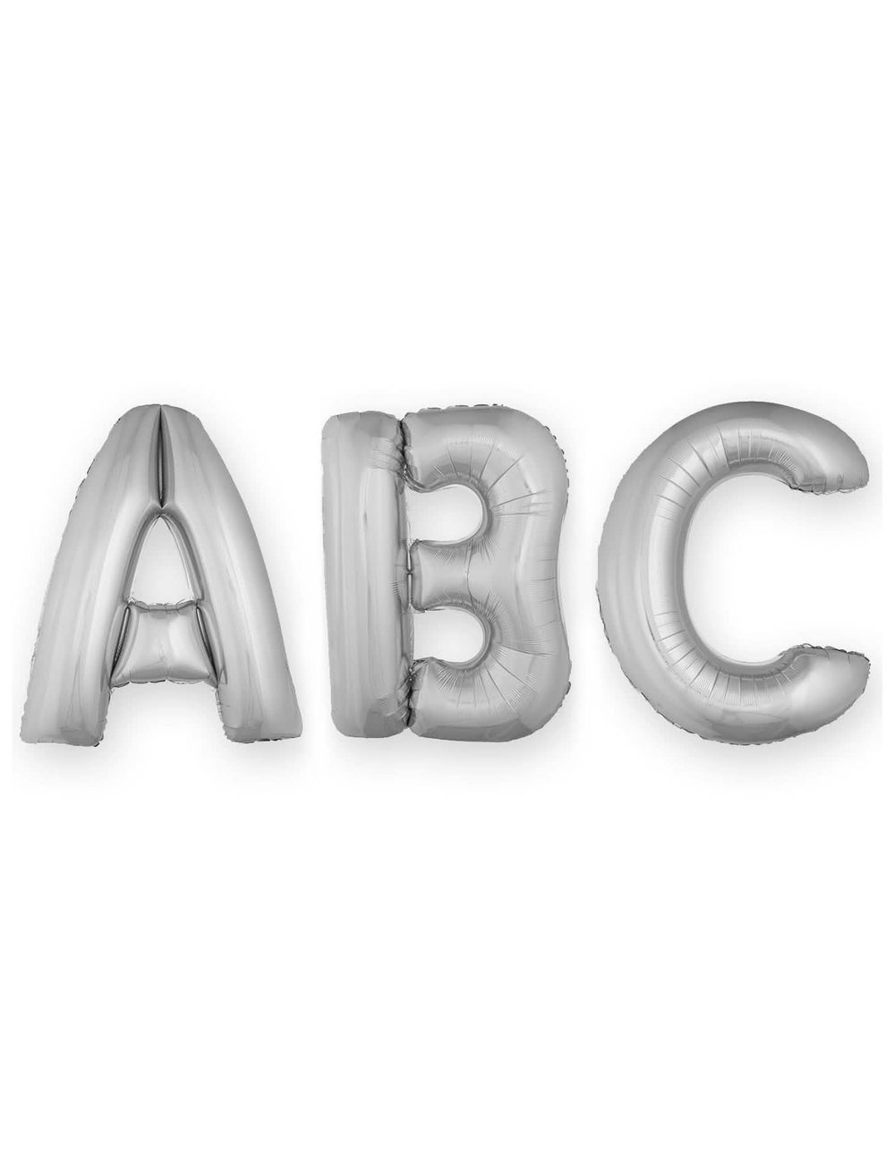 Ballon aluminium lettre pour fête argentée