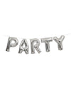 Guirlande de ballons aluminium lettres party pour fête argent