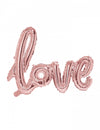 Ballon aluminium Love pour décoration mariage rose gold