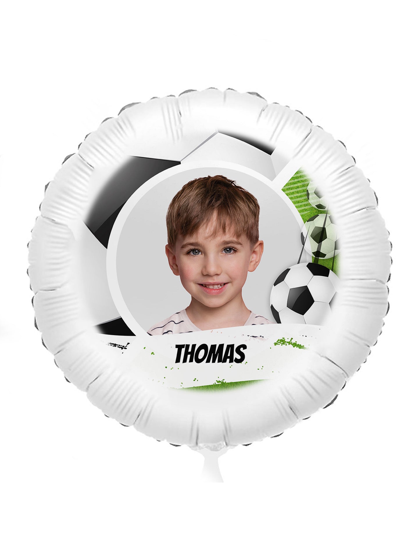 Globo de aluminio personalizable de fútbol 50 cm