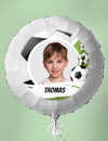 Globo de aluminio personalizable de fútbol 50 cm