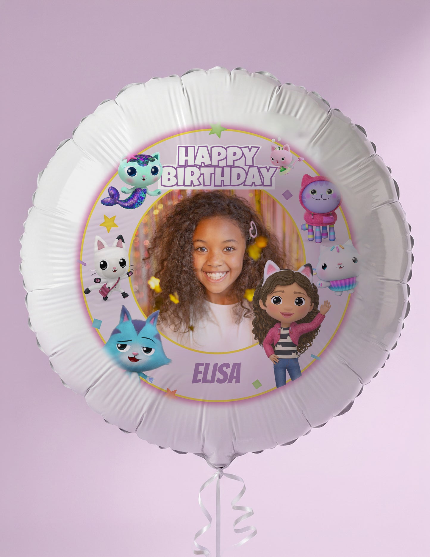 Globo de aluminio personalizable Gabby y la casa mágica 50 cm