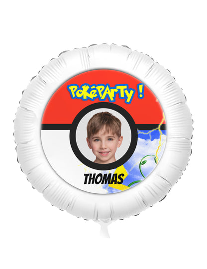 Globo de aluminio personalizable Poké Ball 50 cm