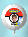 Globo de aluminio personalizable Poké Ball 50 cm