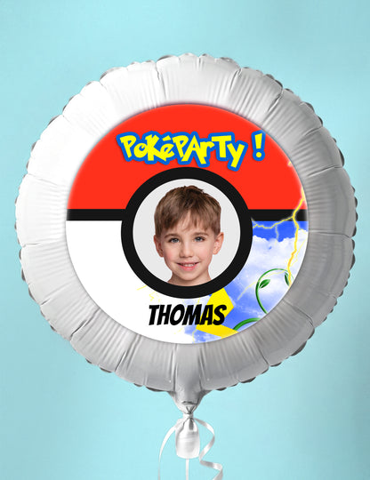 Globo de aluminio personalizable Poké Ball 50 cm