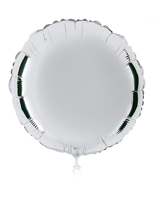 Globo de aluminio personalizable en blanco 50 cm