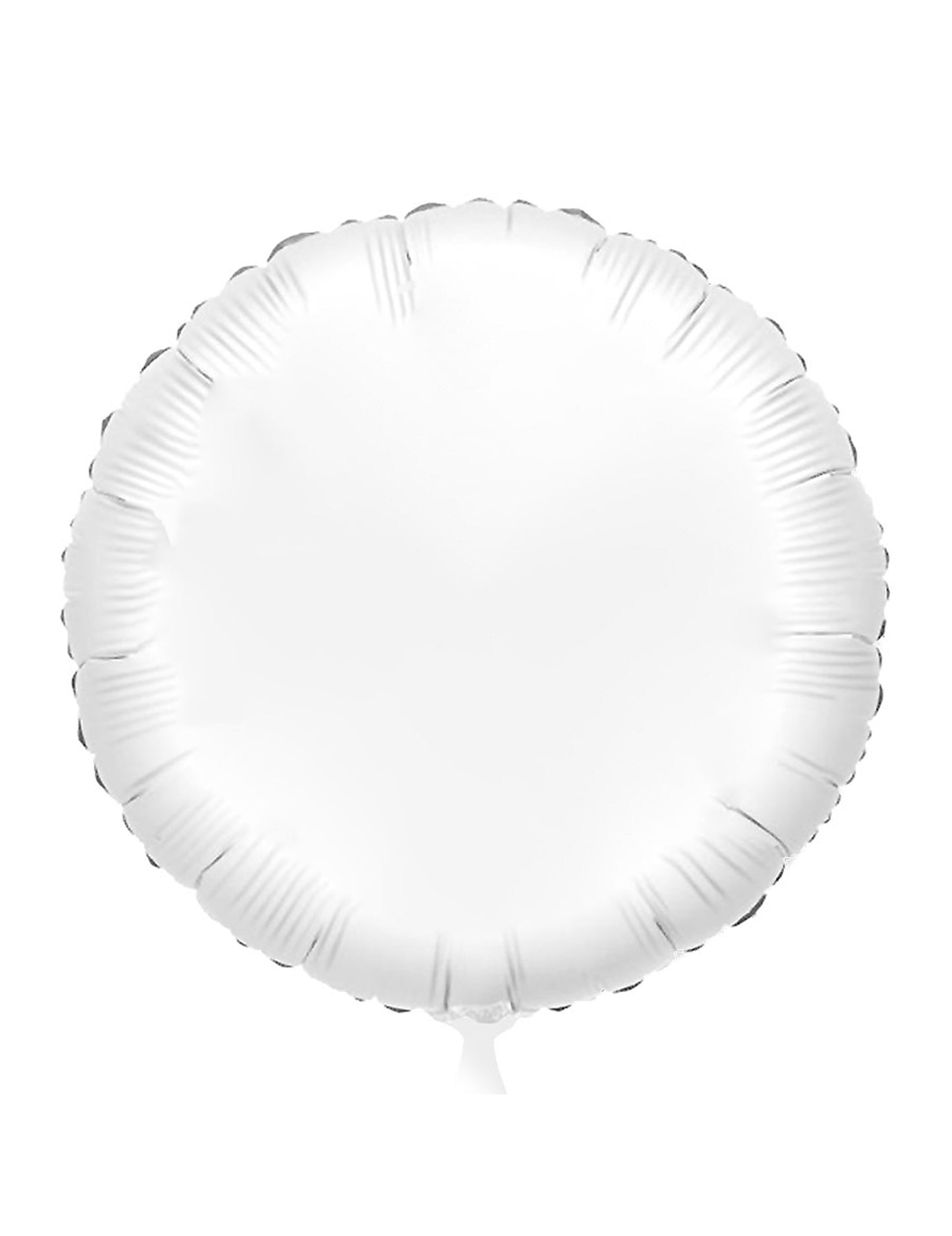 Globo de aluminio personalizable en blanco 50 cm