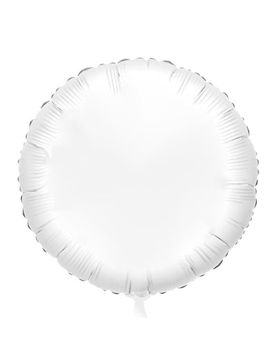Globo de aluminio personalizable en blanco 50 cm