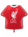 Globo de aluminio rojo con forma de camiseta del Liverpool Football Club 52 x 51 cm