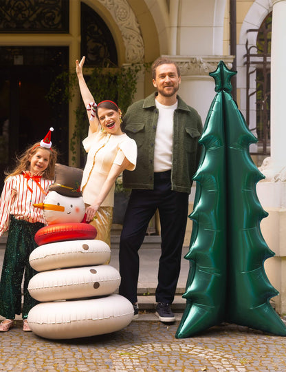 Globo de aluminio Árbol de Navidad XXL verde 77 x 184 cm