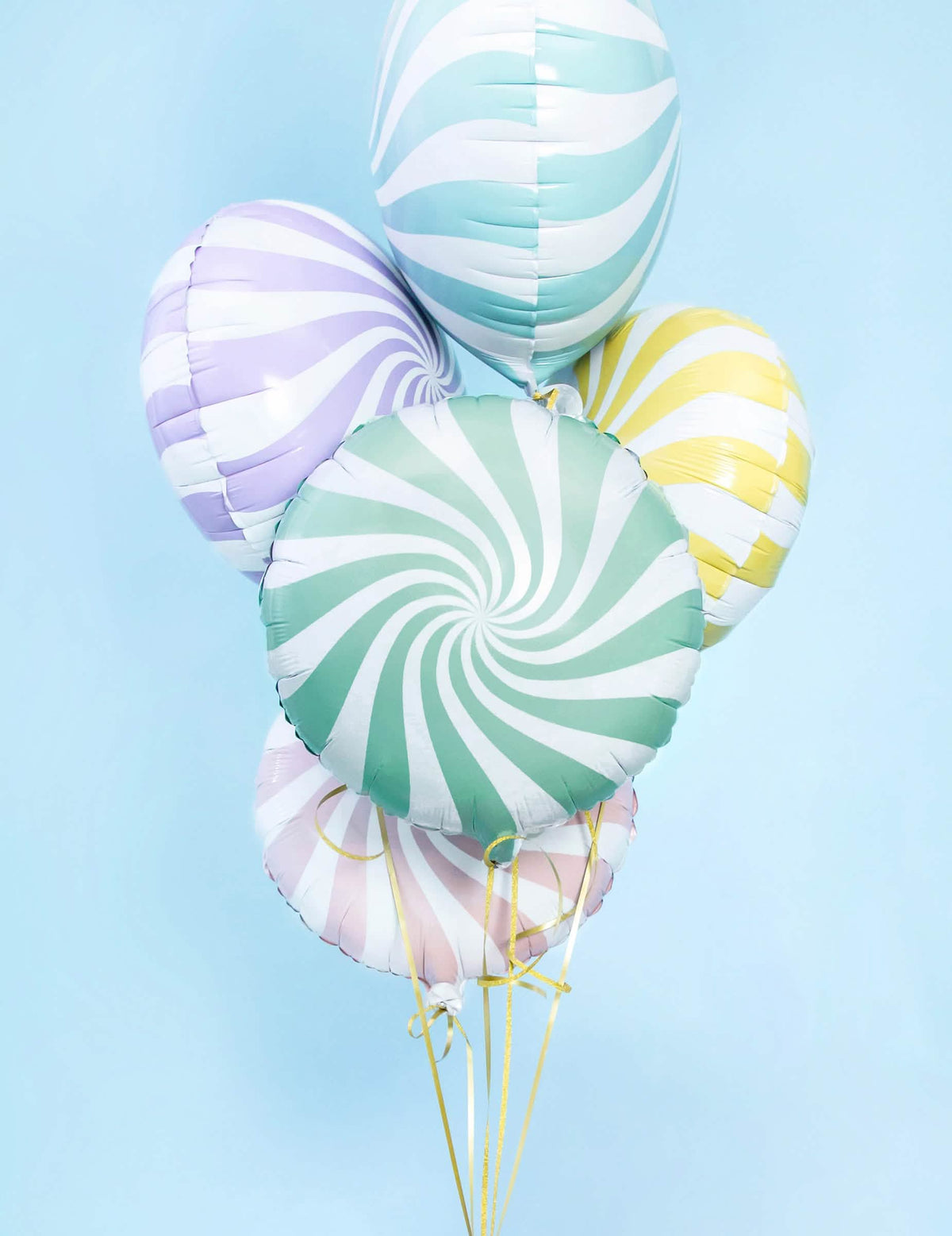 Surtido de colores del globo de aluminio piruleta para fiesta