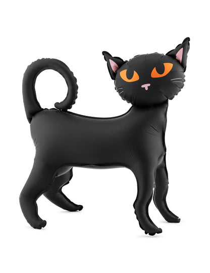 Globo de papel de aluminio de pie Gato negro 45 x 48 cm