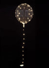 Ballon bulle cristal transparent pour fête avec LED blanches