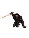 Ballon géant en aluminium Kylo Ren Star Wars VII noir avec sabre laser rouge
