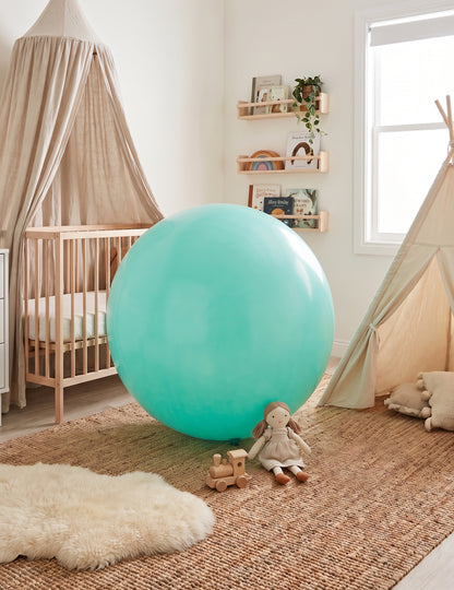 Globo gigante de látex menta 60 cm