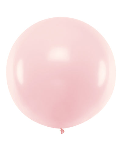 Globo de látex gigante rosa pálido 1 m