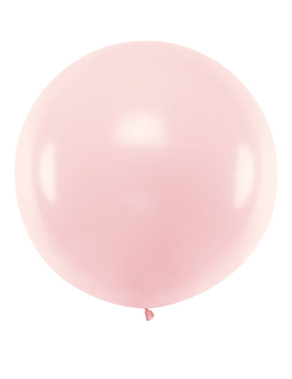 Globo de látex gigante rosa pálido 1 m