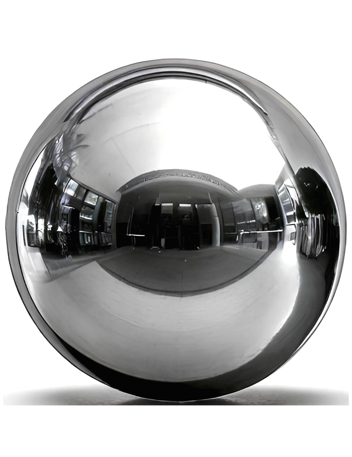 Globo gigante bola de espejo plateada 200 cm
