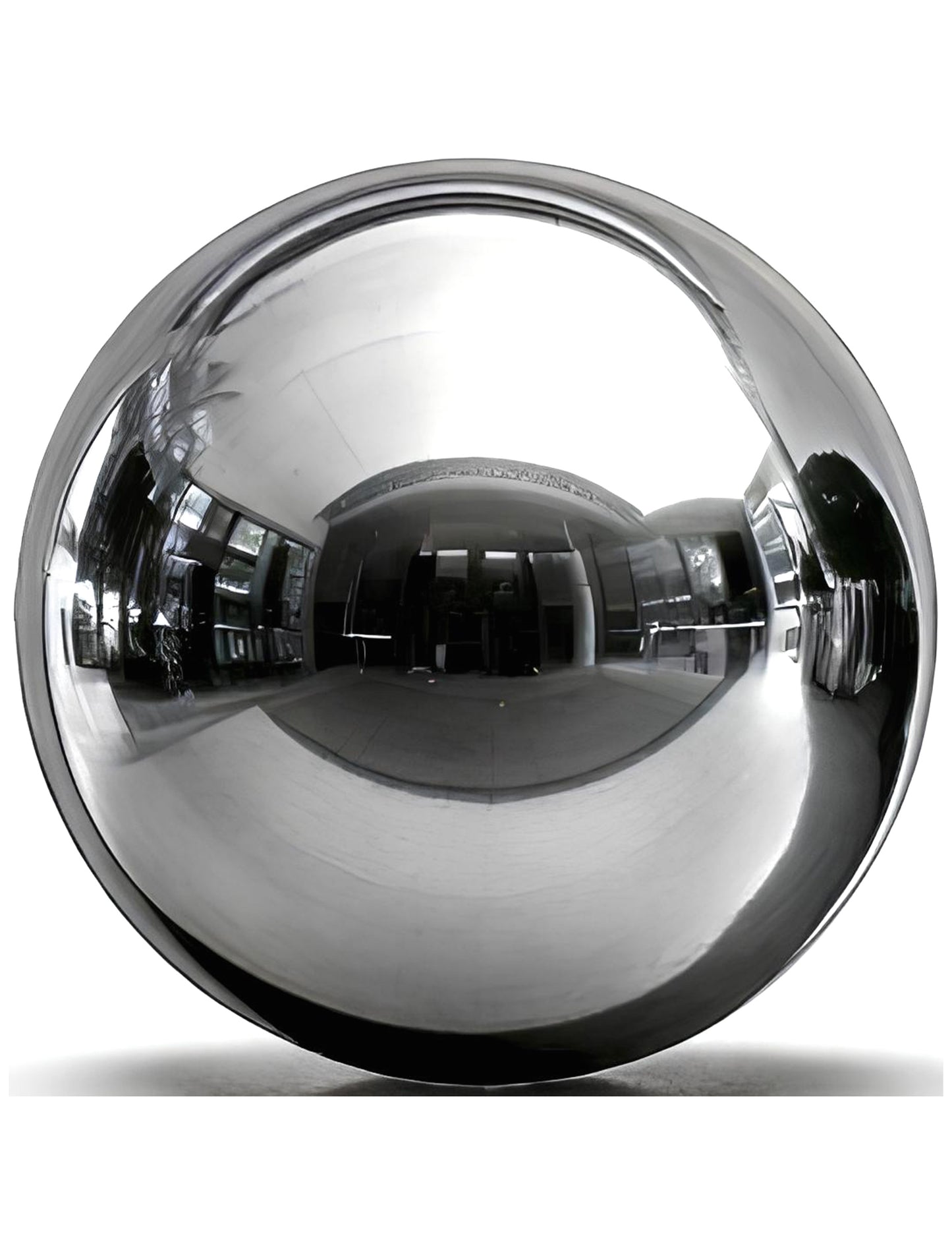 Globo gigante bola de espejo plateada 200 cm