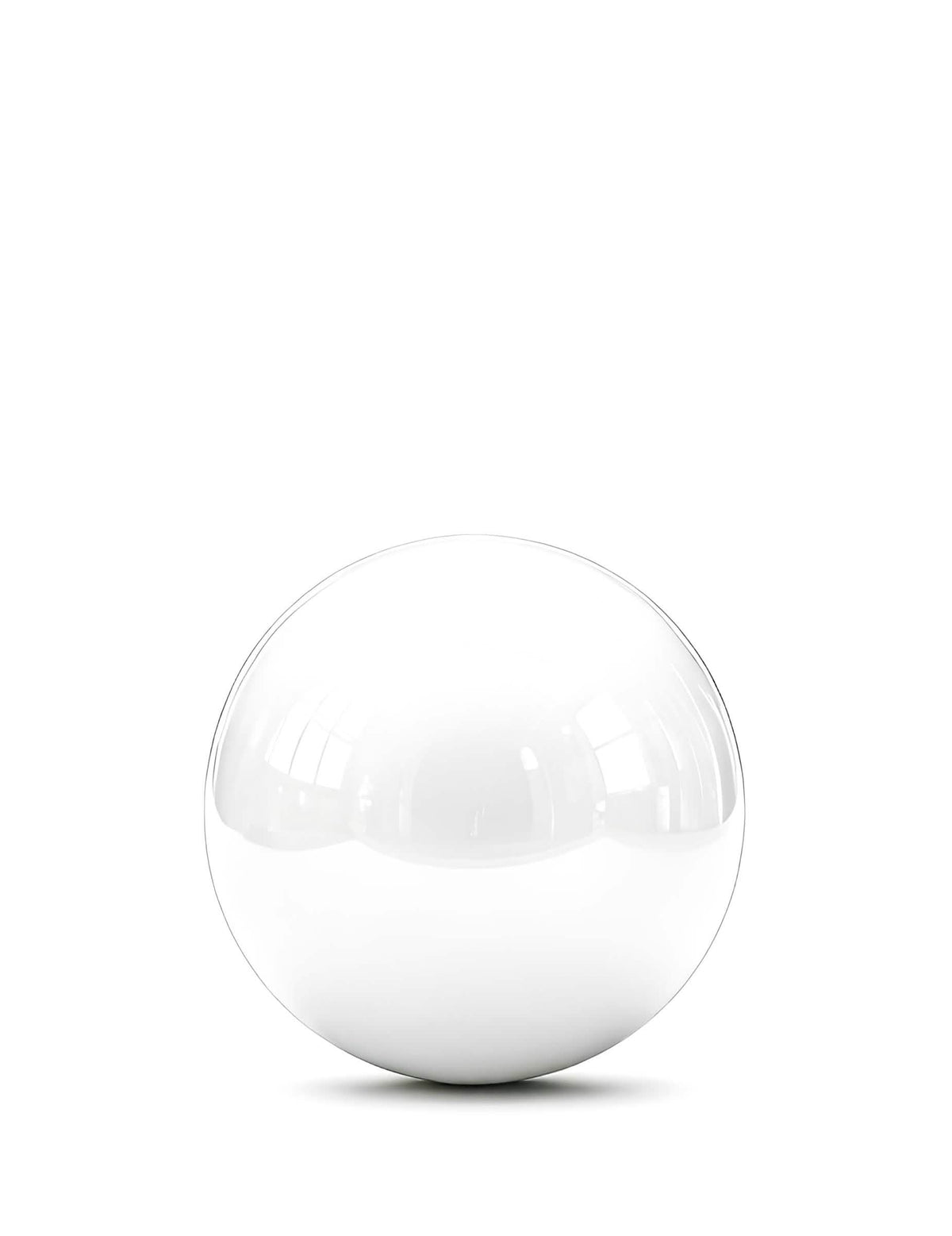 Globo gigante bola de espejo blanco 1m