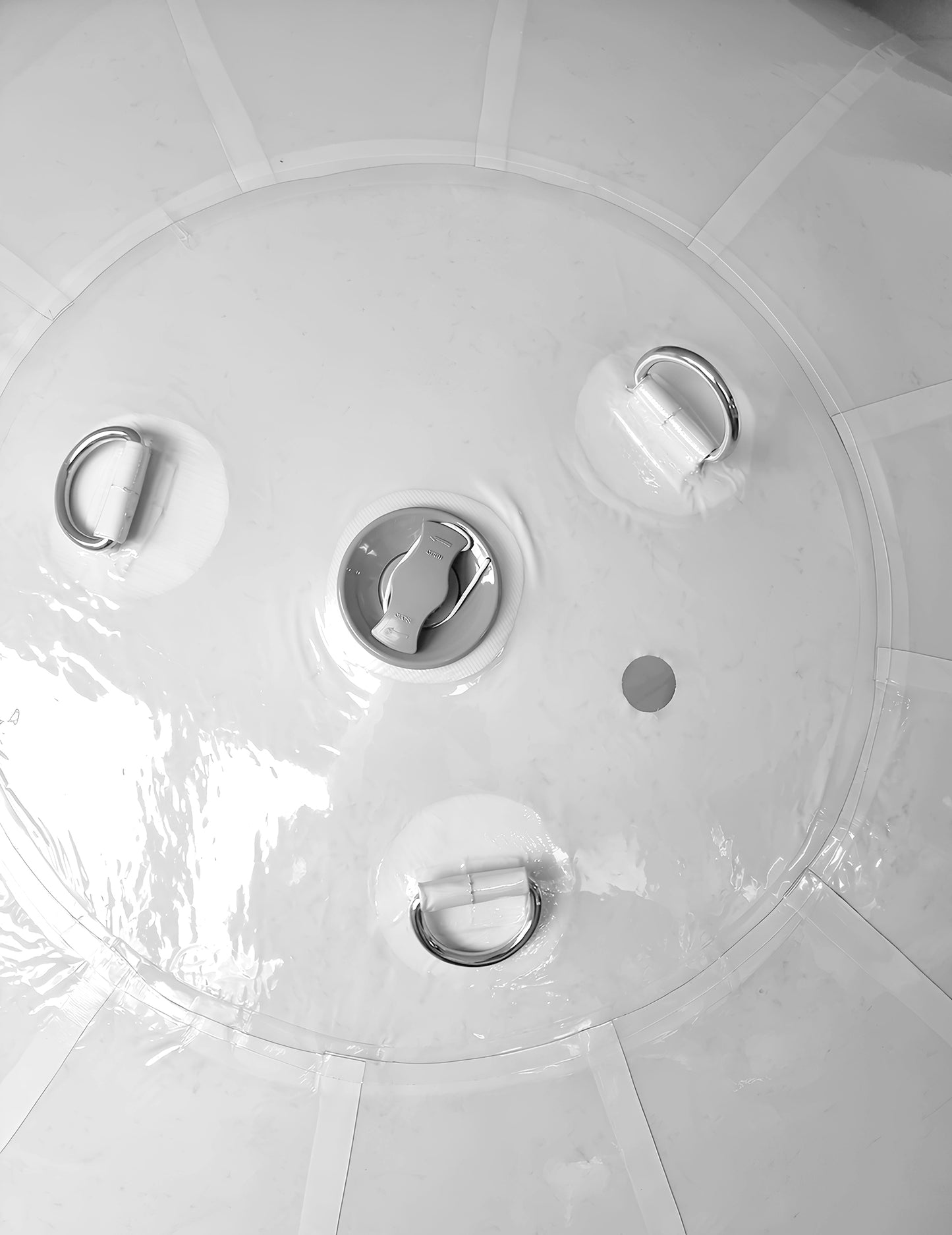 Globo gigante de bola de espejo blanco 80 cm