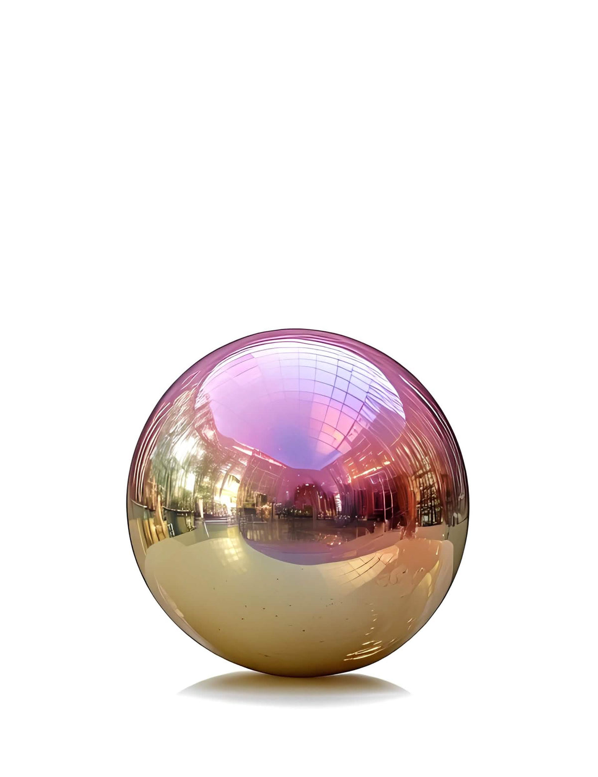 Globo gigante bola de espejo iridiscente 100 cm
