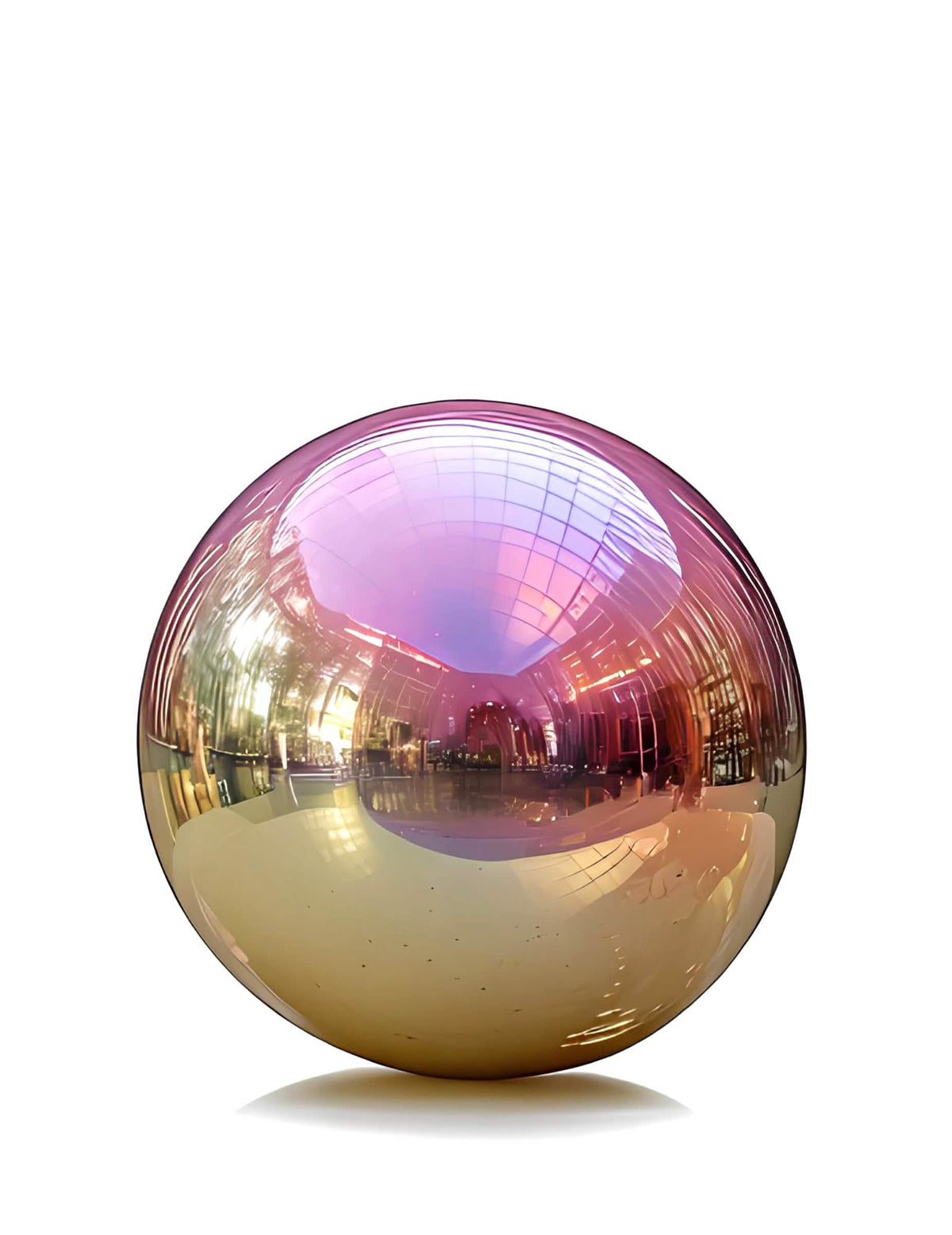 Globo gigante bola de espejo iridiscente 150 cm