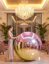 Globo gigante bola de espejo iridiscente 150 cm