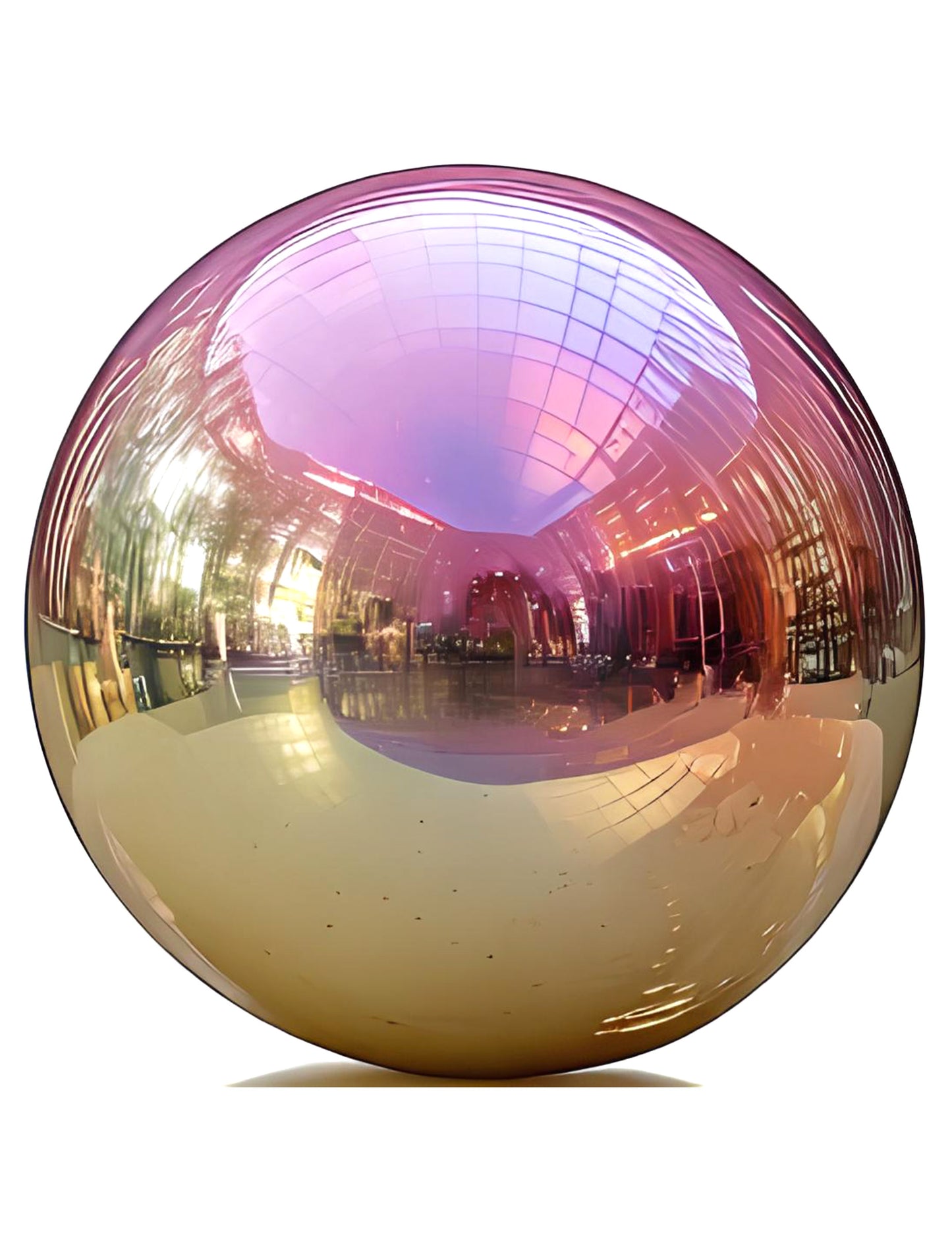 Globo gigante bola de espejo iridiscente 200 cm