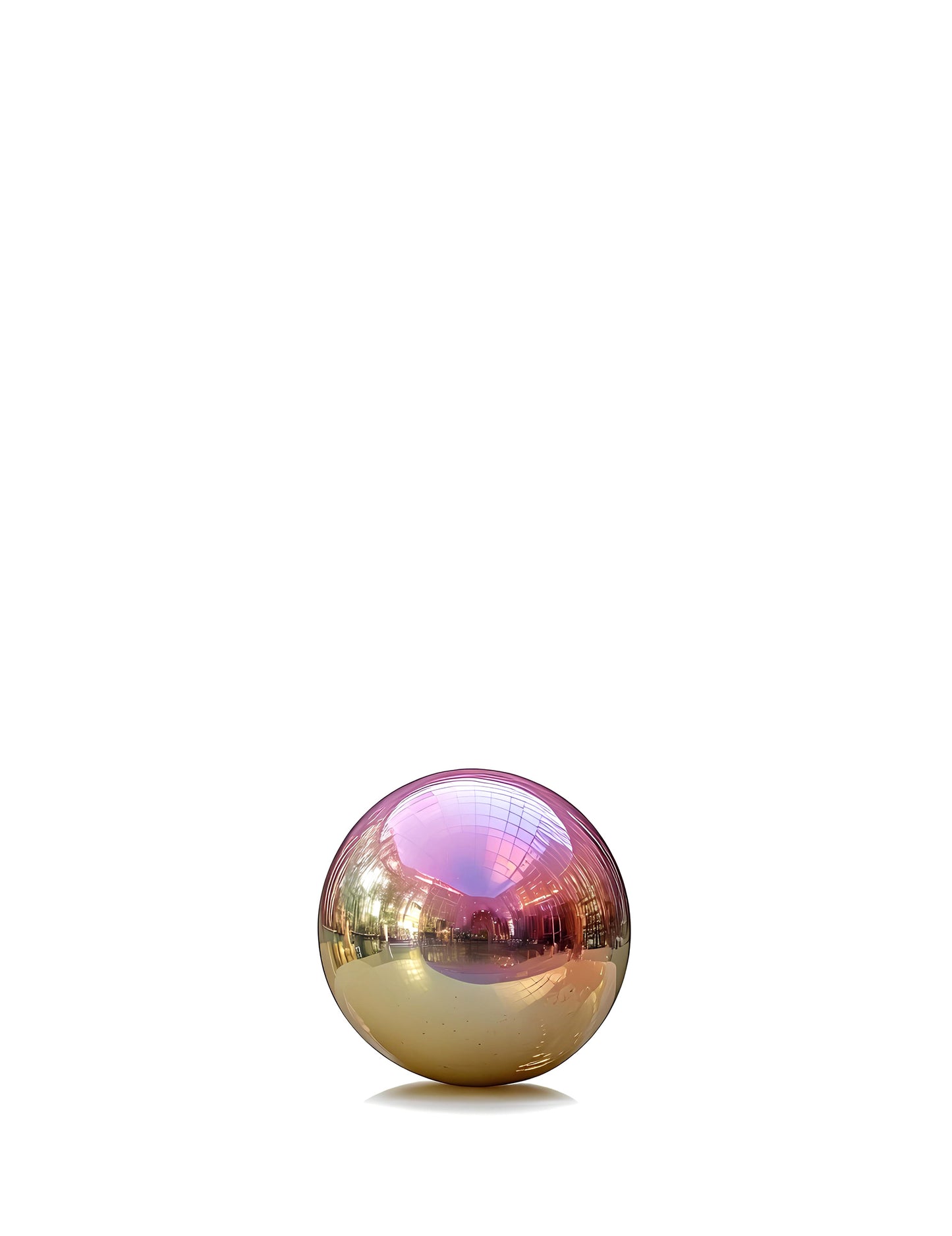 Globo gigante bola de espejo iridiscente 60 cm