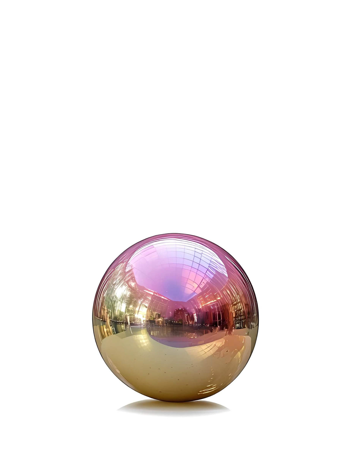 Globo gigante bola de espejo iridiscente 80 cm