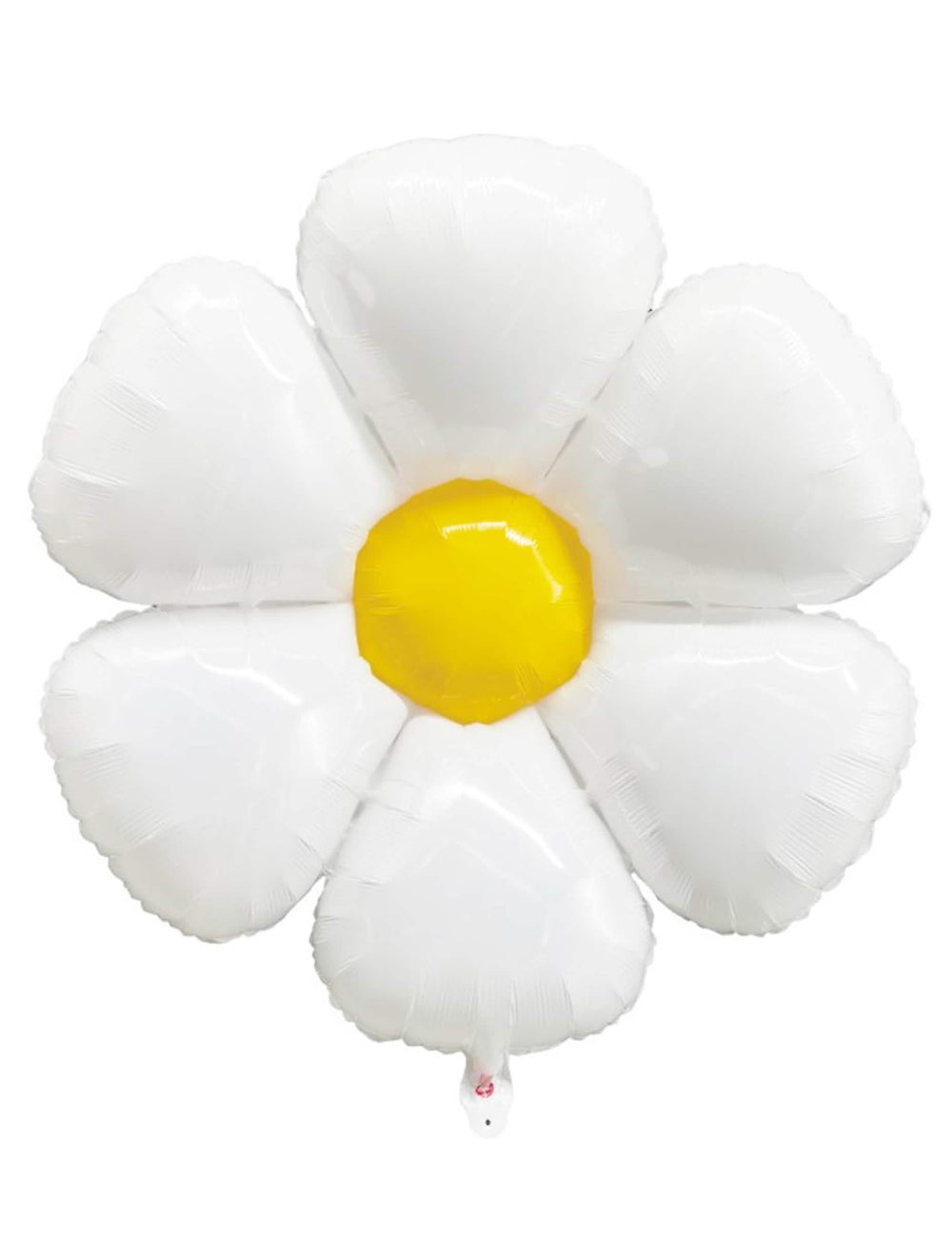 Ballon Marguerite pour fête blanc et jaune
