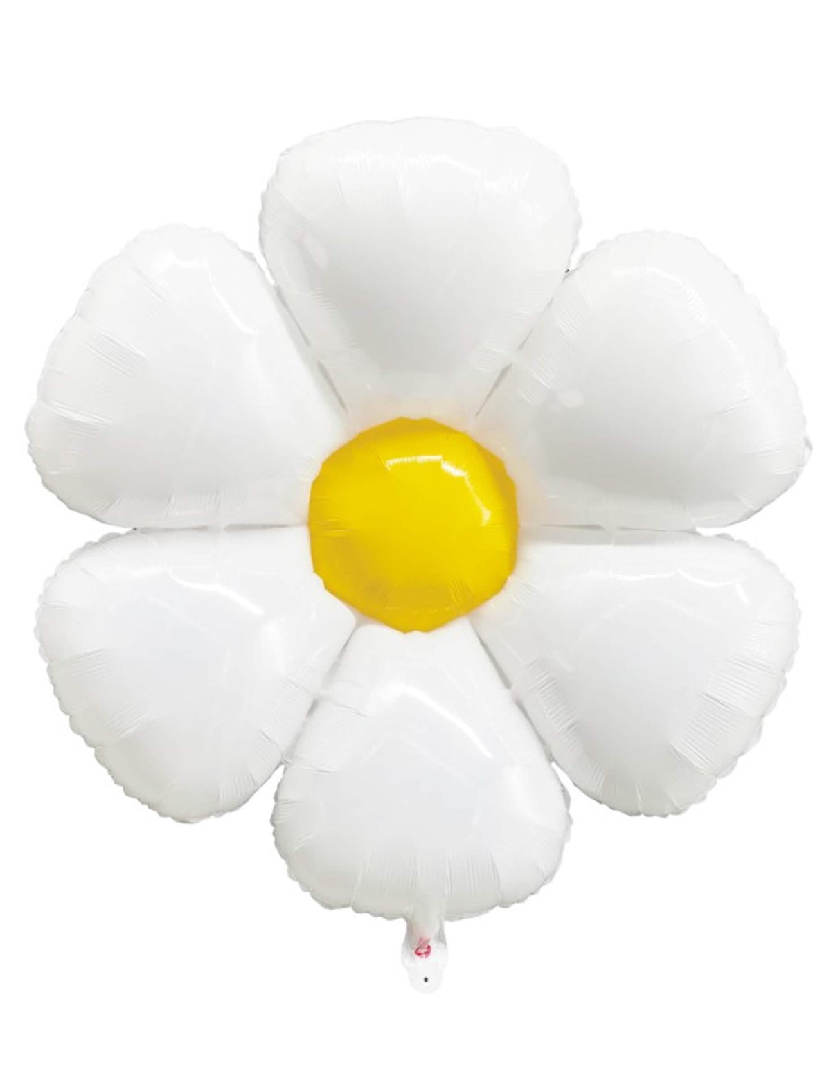 Ballon Marguerite pour fête blanc et jaune