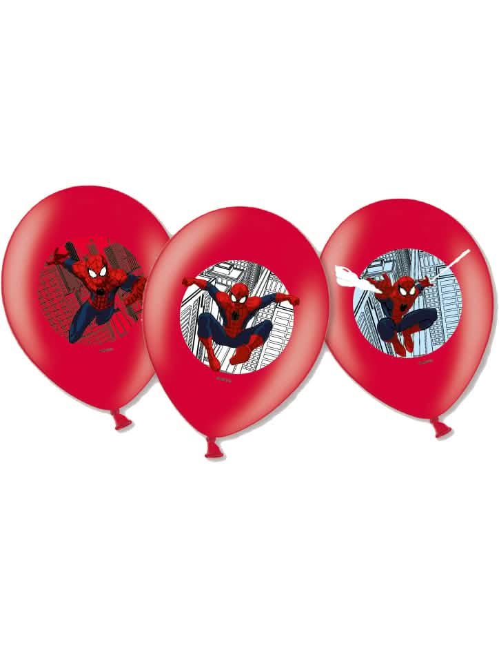 globos de Spiderman para niño rojos