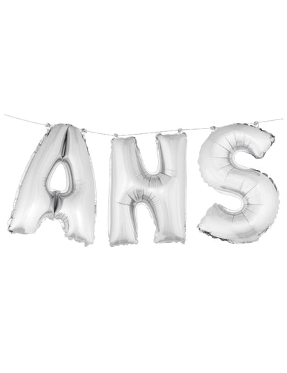 Mise en situation du message 25 ans avec les ballons aluminium lettres ans pour décoration