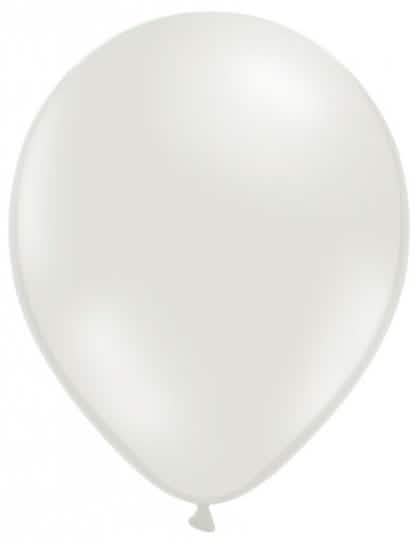 Globo perlado metalizado para fiesta blanco