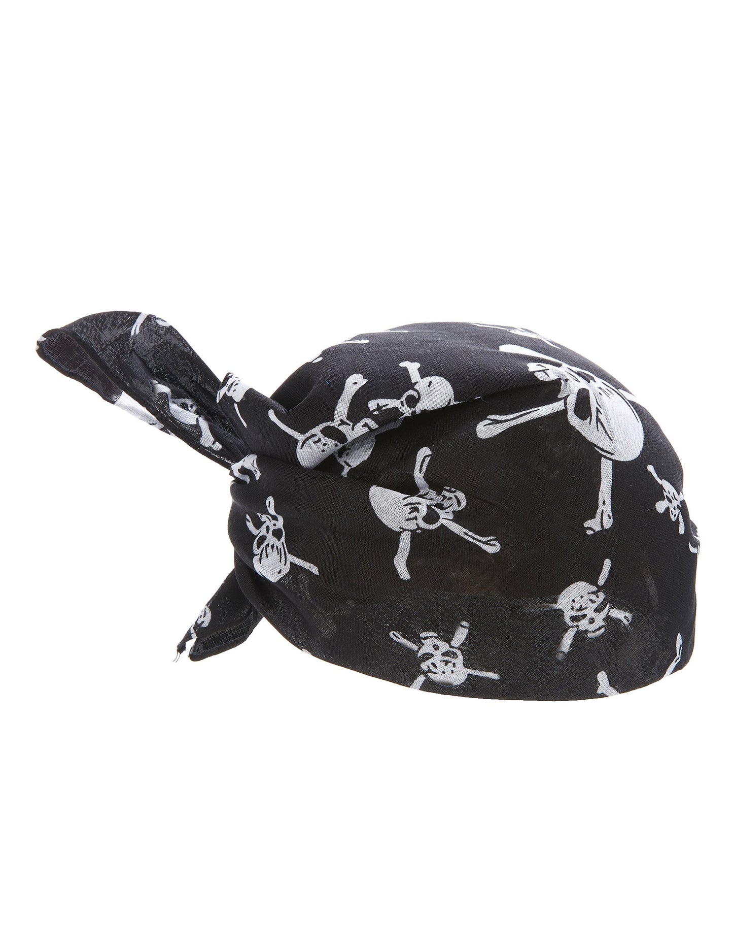 Bandana têtes de mort pour adulte noir et blanc