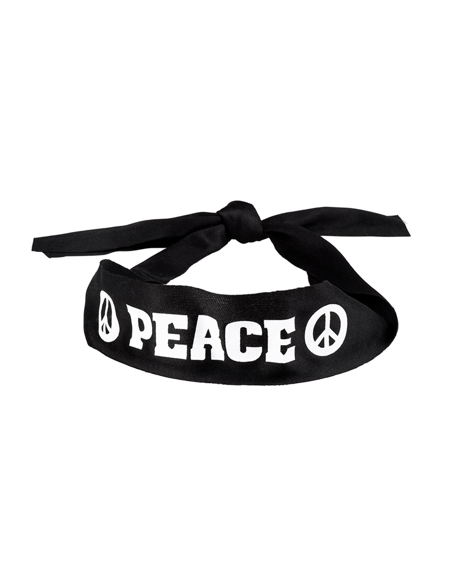 Détail du nœud d'attache du bandeau Peace pour adulte
