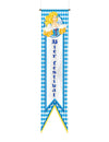 Bannière Chopes à Bière pour fête bleue et blanche à motifs de losanges